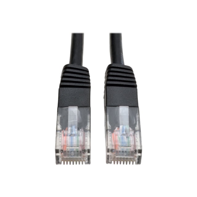 Eaton Tripp Lite Series Cat5e 350 MHz Molded (UTP) Ethernet Cable (RJ45 M/M), PoE - Black, 50 ft. (15.24 m) - Patch cable - RJ-45 (M) to RJ-45 (M) - 50 ft - UTP - CAT 5e - molded, stranded - black