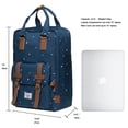 thumbnail image 2 of KAUKKO Stylish Oxford Fabric Backpack Travel Rucksack lightweight Hiking Bag Satchel, 2 of 5