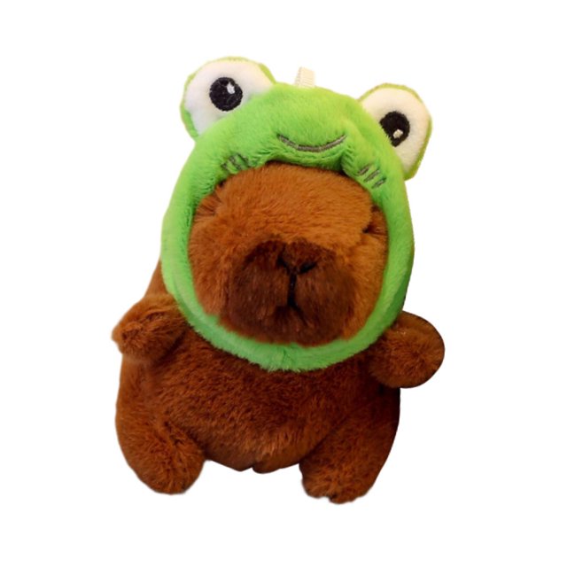 Esquirla Capybara Keychain Cute Car Keychain Bag Charm for Wallet Handbag Accessories Frog Hat