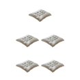 thumbnail image 1 of Wweixi Cushion Pad For Square Chair - Soft And Comfortable Wide Range Of Uses Square Chair Cushion gray grid 5Set, 1 of 6