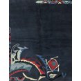 thumbnail image 1 of Ahgly Company Indoor Rectangle Abstract Blue Moss Green Oriental Area Rugs, 5' x 8', 1 of 6