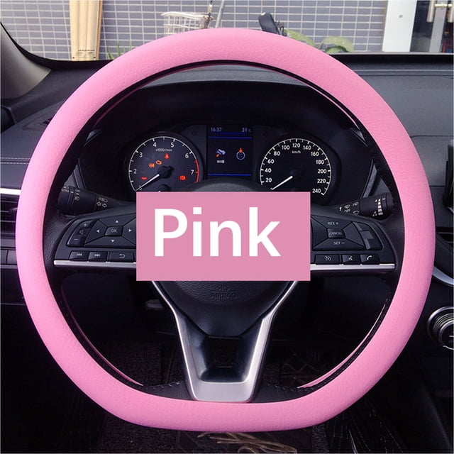 TIMIFIS Housse de Volant Accessoires Auto Housse de Volant en Silicone Antidérapante Résistante à l'Usure Housse de Protection pour Volant de Voiture Quatre Saisons Housse Universelle pour Volant