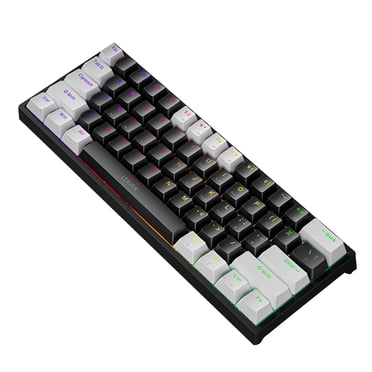 Gaming Keyboard and Mouse 60 Percent Wired 60% Mechanical Gaming Keyboard Rgb Backlit Compact 61 Keys Keyboard with Blue Switches for Windows Pc Gaming Keyboard Mechanical 60 Percent