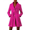thumbnail image 2 of INSPIRE CHIC Manteau Trench Long pour Femme, Mignon, à Col Rabattu, à Simple Boutonnage, avec Ceinture, 2 of 7