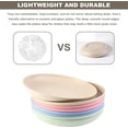 thumbnail image 4 of Assiettes Légères en Paille de Blé de 8 Pouces, Assiettes Profondes Incassables Cookmaster, Assiettes en Plastique Réutilisables, Ensembles de Vaisselle de Couleurs Assorties, Compatibles Micro-Ondes et Lave-Vaisselle (Lot de 8), 4 of 6
