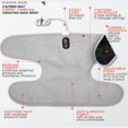 thumbnail image 4 of Calming Heat Knee Wrap by Sharper Image Personal Electric Heating Pad with Copper & Charcoal; Vibrations, 2 Heat & 5 Vibrating Massage Settings for 10 Relaxing Combinations, 4 of 5