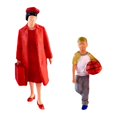 thumbnail image 3 of lionlar 2 Pieces 1/64 People Figures Set Train Railway S Scale Diorama Scenery Decor D, 3 of 9