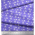 thumbnail image 2 of Soimoi Modal Satin Fabric Cloud,Fish & Yacht Nautical Printed Fabric 1 Yard 42 Inch Wide, 2 of 3
