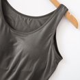 thumbnail image 5 of B91xZ Camisole en Coton pour Femmes, Extensible, Bretelles Réglables, Gris Foncé 3X-L, 5 of 5