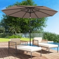 thumbnail image 2 of Gymax Parasol de Patio 300 cm, Parasol de Marché Extérieur Robuste avec Mécanisme d'Inclinaison, 2 of 10