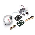 thumbnail image 3 of Langgg 12V Voiture Tachymètre Moto Scooter Coloré Rétroéclairage Rotation Compteur de Vitesse Jauge Automobile Automobile Modification Accessoire Noir Blanc, 3 of 6