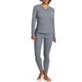 thumbnail image 1 of U.S. Polo Assn. Women's Ribbed Henley Long Underwear Thermal Set *Online Exclusive, 1 of 6