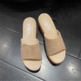 thumbnail image 1 of RKSTN Sandals for Women Wedge Sandals Fashion Open Toe Platform Sandals Soft Comfortable Sandals, 1 of 4