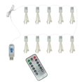 thumbnail image 2 of USB Powered Decorative Light String with Remote Control, 5ft Fairy String Lights for Indoor Outdoor Party Wedding Christmas Tree Garden Patio Home Decor, Warm White LED Fairy Lights for Bedroom, 2 of 7