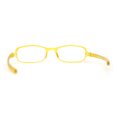 thumbnail image 2 of Adjustable Lens Angle Plastic Rectangular Reading Glasses Yellow +1.25, 2 of 4