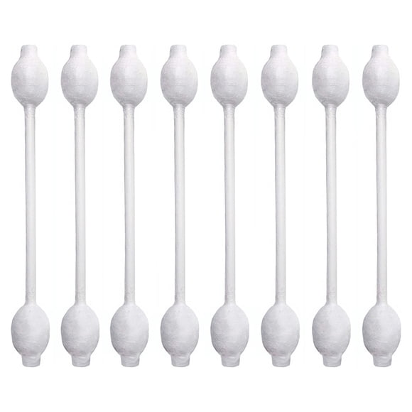 DEBGFS 400 Pcs Baby Safety Cotton Swabs with Large Tips for Newborns, Infants, Toddlers, Kids, 100% Organic Cotton, White Paper Sticks, Pack of 5 Total Swabs (2 Boxes and 3 Bags)