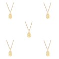 thumbnail image 3 of Transemion Collier Pendentif Aigle Exquis Symbole de Courage et d'Inspiration Cadeaux Or 5Ensemble, 3 of 6