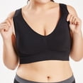 thumbnail image 2 of Pisexur Women Seamless Plus Size Bra Pure Color Plus Size Ultra-thin Large Sports Full Bra Cup Tops, 2 of 9