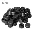 thumbnail image 3 of Unique Bargains 50 Black Plastic Blanking End Caps Inserts Bung Round Tube Insert 30mm, 3 of 3