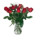 thumbnail image 1 of Fleurs Fraîches - Douzaine de Roses Rouges 45 cm (17,7 Po), 1 of 6