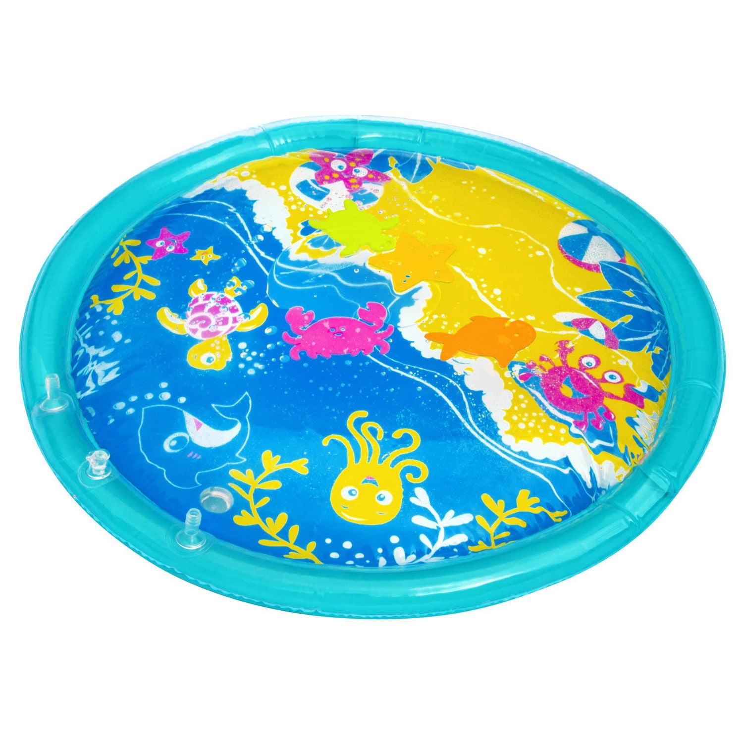 Spark Create Imagine – Centre d'activités à bulles d'eau – Tapis de jeu « Vagues de l'océan » – Pour nourrissons – 24 po