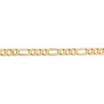thumbnail image 3 of 14k Yellow Gold 24 Inch 6mm Concave Figaro Chain Necklace Pendant Charm, 3 of 9