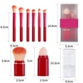thumbnail image 4 of Royalbelle 8-In-1 Makeup Brush Set with Transparent Box Multi-Functional Portable Square Retractable Makeup Brushes for Travel, 4 of 7