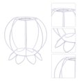 thumbnail image 2 of MasteelfCA Lampshade Frame E27 Light Socket Chandelier Shade Ring Fitter Iron Lampshade, 2 of 7