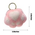 thumbnail image 4 of Yhmxh Colorful Plush Keychain-Cute Stuff Pendant Paw Pad Keyring Keychain Gift for Handbag,Purse,Backpack,Car Keys, 4 of 7