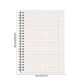 thumbnail image 2 of Graph Paper Notebook A5 Spiral Bound 80 Pages Thick 20.5 cm x 14 cm Grid Lined Blank Journal for School Work Writing, 2 of 6