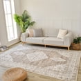 thumbnail image 1 of Rug Branch Nomad Vintage Indoor Area Rug, Beige Brown, Distressed - Living Room, Bedroom, Dining Room, and Kitchen, 1 of 6