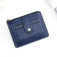thumbnail image 1 of New Fashion Women's Multifunctional PU Leather Ultra-thin Card Holder Korean Version Bank Card Case Coin Purse, 1 of 4