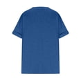 thumbnail image 4 of Timegard Plus Size Tops for Women V-Neck Short Sleeve Solid Color Comfy Basic Tee Casual Loose Tops, 4 of 5