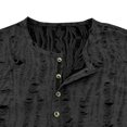 thumbnail image 3 of Hiiyo Men's Ripped Short Sleeve T Shirt Summer Daily Tshirt, 3 of 4