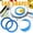 Blue, variant on Dvkptbk Egg Separators Silicone Round Rings Pancake Ring Handles Nonstick Frieds Frying Kitchen Gadgets on Clearance