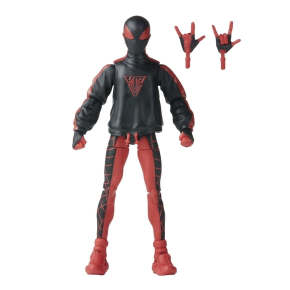 Hasbro Marvel Legends Series Miles Morales Spider-Man, Spider-Man Legends Collectible 6 Inch Action Figures, 2 Accessories
