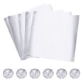 thumbnail image 1 of Uxcell 100 Pcs 6 x 6 Inch Square Aluminum Foil Candy Wrappers, Silver Tone, 1 of 6