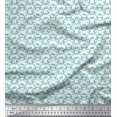 thumbnail image 1 of Soimoi Velvet Fabric Swirl & Floral Block Print Fabric by Yard 58 Inch Wide, 1 of 3