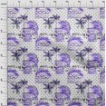 thumbnail image 4 of oneOone Polyester Spandex Purple Fabric Tropical Craft Projects Decor Fabric Printed By The Yard 56 Inch Wide, 4 of 4