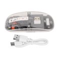 thumbnail image 2 of BT Mouse, Transparent RGB Dual Mode Gaming Mouse, 800/1200/1600/2400 DPI, Rechargeable Computer Mice, for PC Laptop, 2 of 7