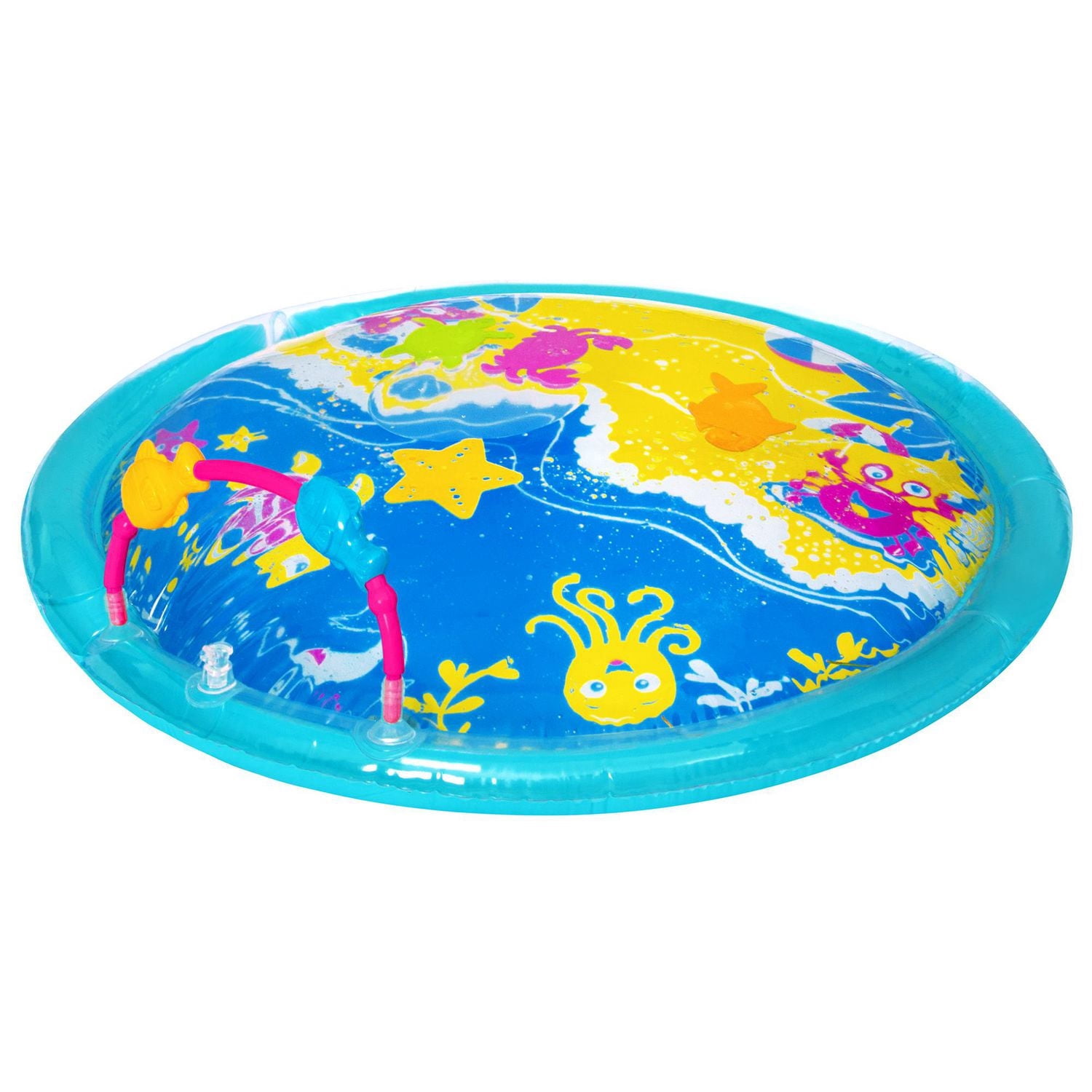 Spark Create Imagine – Centre d'activités à bulles d'eau – Tapis de jeu « Vagues de l'océan » – Pour nourrissons – 24 po