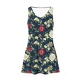 thumbnail image 4 of Ovzne Robes pour Femmes Robe d'Été Mode d'Été pour Femmes Imprimé Poche Sans Manches Robe à Col en V Robe pour Femmes Imprimée Liquidation, 4 of 5