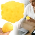 thumbnail image 2 of Easter Stress Ball Cheese Stress Soft Novelty Toy Simulation Cheeses Toy Birthday, 2 of 9