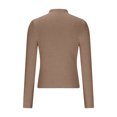 thumbnail image 4 of PEONAVET Crew Neck Sweater for Women Women's Pullover Round Neck Solid Color Sweater Round Neck Sweater, 4 of 5