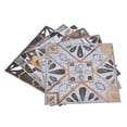 thumbnail image 4 of Floor Tile Stickers, Waterproof Tile Decals Bright Color Retro Style  For Balcony Light Gray With Gilt Edging, 4 of 8