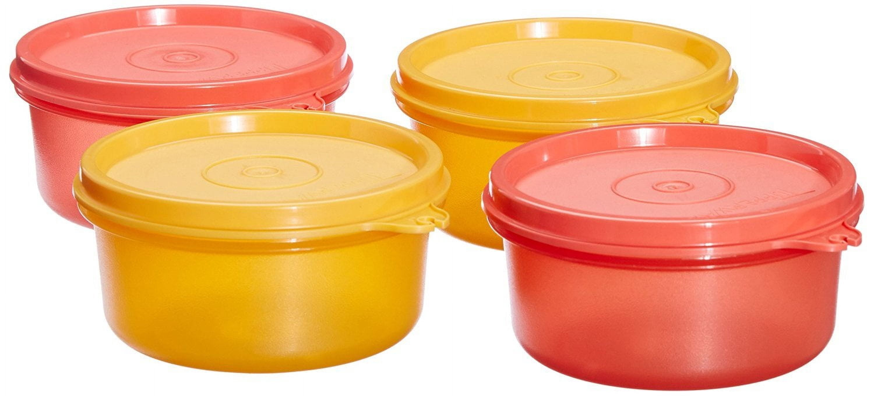 Tupperware 200 ml Tropical Twin Round Set of 4 Food Storage