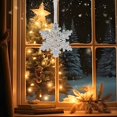 thumbnail image 4 of mtvxesu Transparent Acrylic Snowflake Pentacle Star Pendant Christmas Tree Ornament for Holiday Decorations, 3-Piece Set, Multiple Sizes, 4 of 6