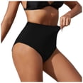 thumbnail image 1 of GDREDA Women's High Waisted Swimsuit Bottoms Full Coverage Basic Bikini Bottom Bathing Suit Black,XL, 1 of 4