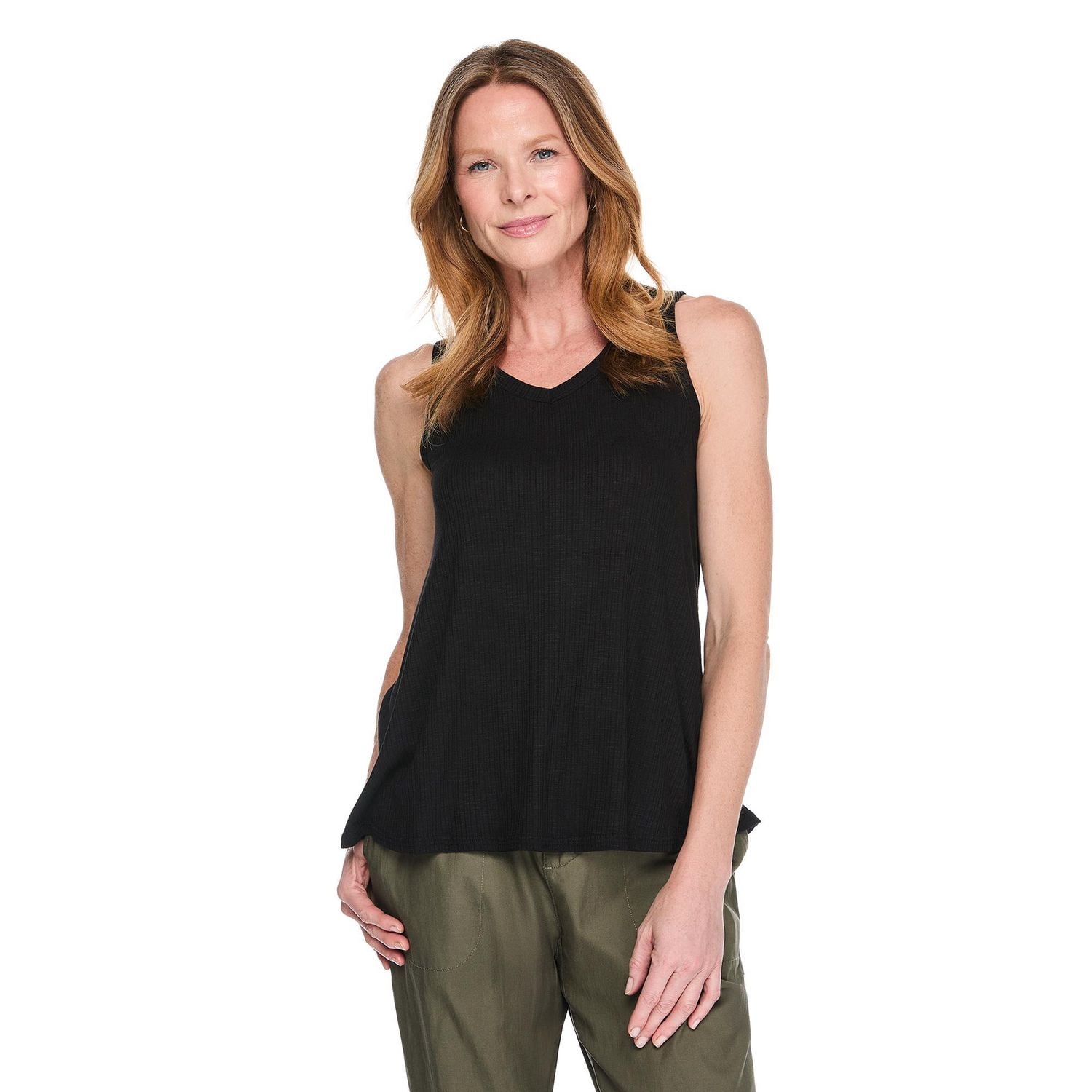 Iyla Women's Drapey V-Neck Tank Top