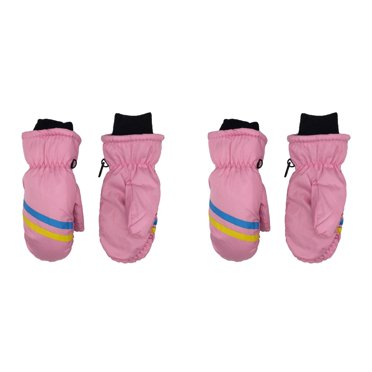 (2-Pack) 2025 Winter Gloves for s S Warm Glove Boys Skiing Snow Toddler Children Boys and S Mittens Gloves Mittens Toddler Gloves Kid Water-Proof